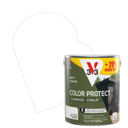 Lasure Chalet V33 Color Protect blanc 2,5 L + 0,5 L gratuit | V33