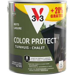 Lasure Chalet Anthracite V33 – 2,5 L + 0,5 L gratuit| V33
