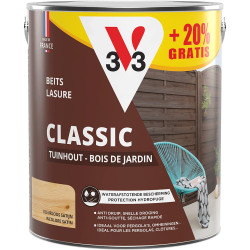 Lasure Bois Jardin Classic Incolore V33 - 3L Gratuit | V33