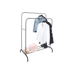 Portant de vêtements double 145 x 110 x 54 cm PRACTO HOME Portant de vêtements double 145 x 110 x 54 cm PRACTO HOME