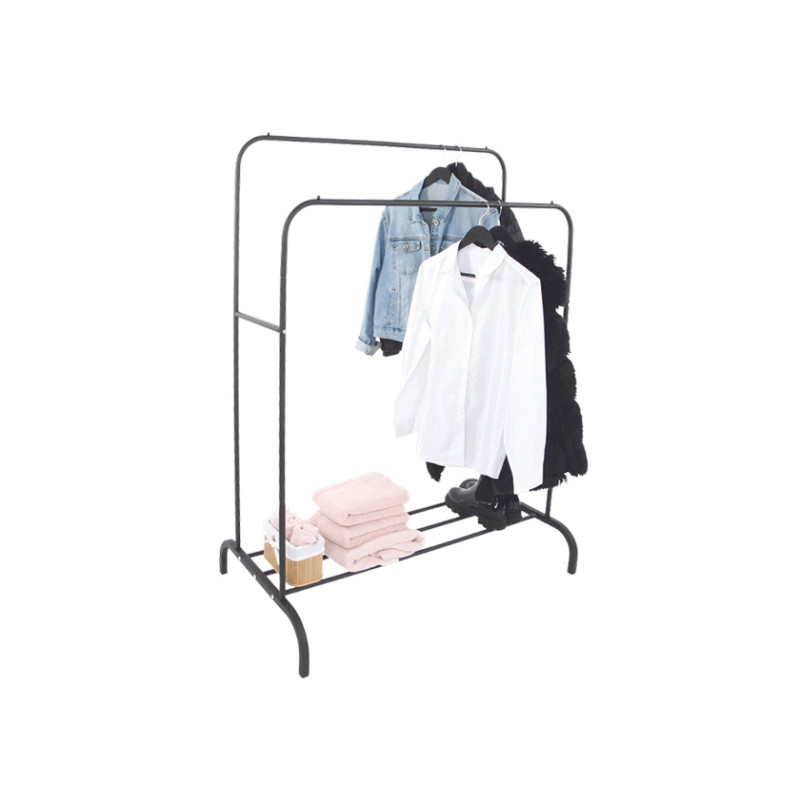Portant de vêtements double 145 x 110 x 54 cm PRACTO HOME Portant de vêtements double 145 x 110 x 54 cm PRACTO HOME