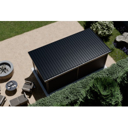 Abri de jardin en bois composite Onyx 63 anthracite 6