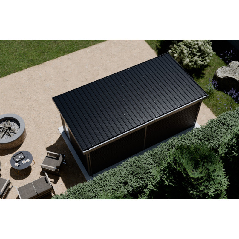 Abri de jardin en bois composite Onyx 63 anthracite 6