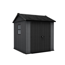 Abri de jardin en résine Newton Plus 775 anthracite 2 Abri de jardin en résine Newton Plus 775 anthracite 2
