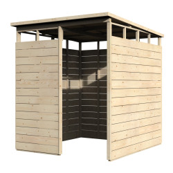 Abri pour poubelles et vélos en bois 15 mm 1