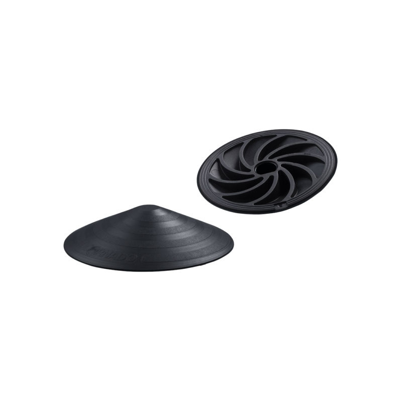 Cale porte en caoutchouc noir Ø 120 mm LINEA BERTOMANI