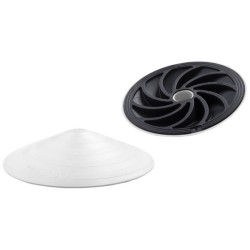 Cale porte en caoutchouc blanc Ø 120 mm LINEA BERTOMANI