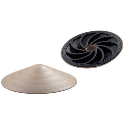 Cale porte en caoutchouc beige Ø 120 mm LINEA BERTOMANI