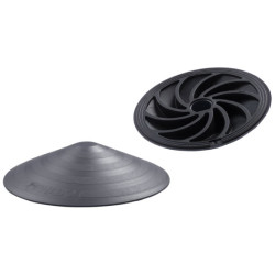 Cale porte en caoutchouc gris Ø 120 mm LINEA BERTOMANI