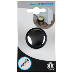 Arrêt de porte en zamac chrome 40 mm LINEA BERTOMANI