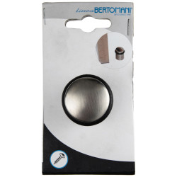 Arrêt de porte en zamac nickel 40 mm LINEA BERTOMANI