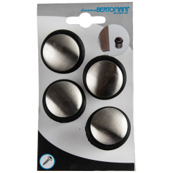 Arrêt de porte en zamac nickel 40 mm 4 pièces LINEA BERTOMANI