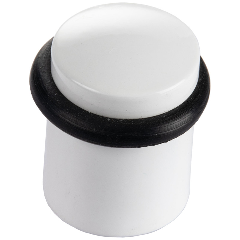 Arrêt de porte en zamac blanc 40 mm LINEA BERTOMANI
