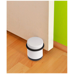 Arrêt de porte à poser en béton blanc Ø 62 mm LINEA BERTOMANI Arrêt de porte à poser en béton blanc Ø 62 mm LINEA BERTOMANI