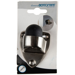 Arrêt de porte à visser en métal nickel 40 mm LINEA BERTOMANI Arrêt de porte à visser en métal nickel 40 mm LINEA BERTOMANI