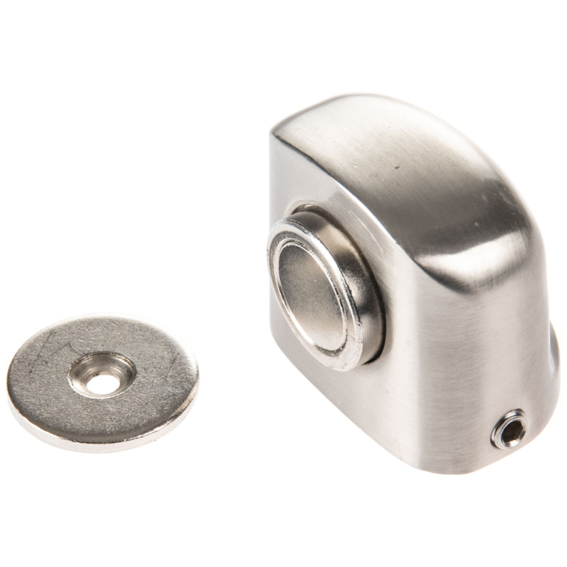 Arrêt de porte magnétique en métal nickel 38 mm LINEA BERTOMANI