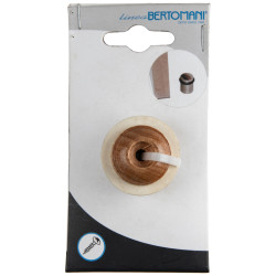 Arrêt de porte à visser en bois verni 26 mm LINEA BERTOMANI Arrêt de porte à visser en bois verni 26 mm LINEA BERTOMANI