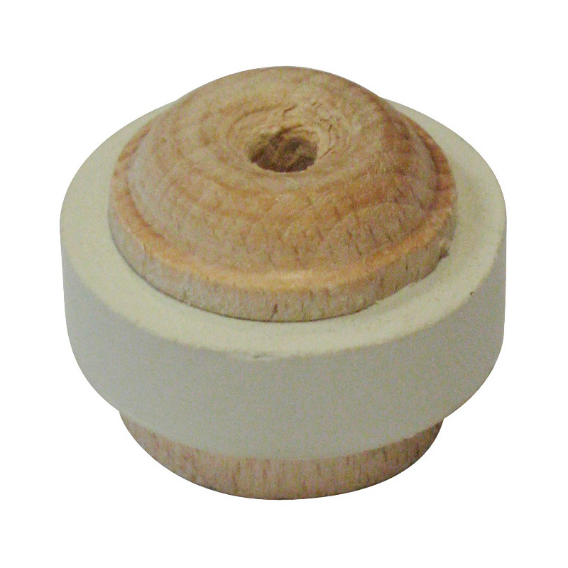 Arrêt de porte à visser en bois verni 26 mm LINEA BERTOMANI Arrêt de porte à visser en bois verni 26 mm LINEA BERTOMANI
