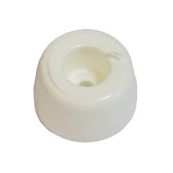 Arrêt de porte à visser en plastique blanc 14 mm 4 pièces LINEA BERTOMANI