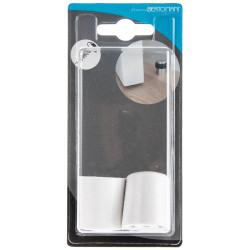 Arrêt de porte à visser en plastique blanc 35 mm 2 pièces LINEA BERTOMANI Arrêt de porte à visser en plastique blanc 35 mm 2 pièces LINEA BERTOMANI