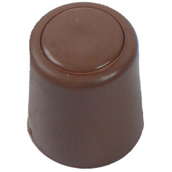 Arrêt de porte à visser en plastique brun 35 mm 2 pièces LINEA BERTOMANI