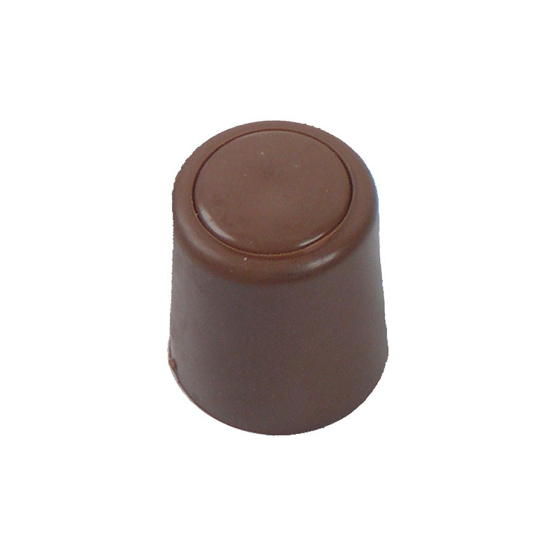 Arrêt de porte à visser en plastique brun 35 mm 2 pièces LINEA BERTOMANI