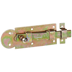 Verrou à coulisse en acier zingué 100 x 35 mm TEKNIBOX