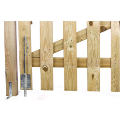 Verrou baïonnette en acier zingué 320 mm TEKNIBOX