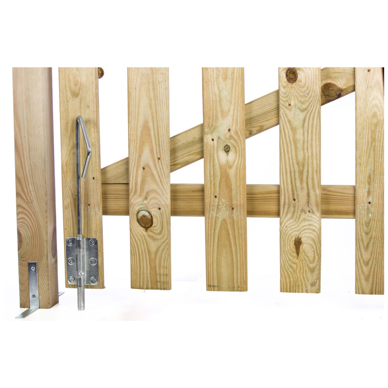 Verrou baïonnette en acier zingué 320 mm TEKNIBOX