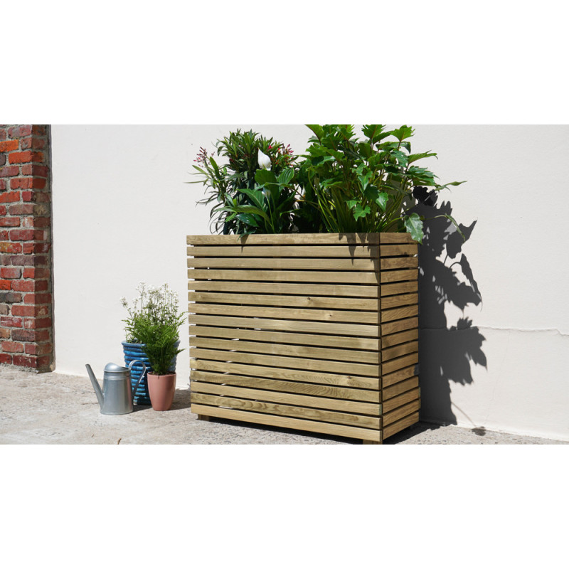Bac à fleurs Horizon 3 pots 90 x 39 Bac à fleurs Horizon 3 pots 90 x 39