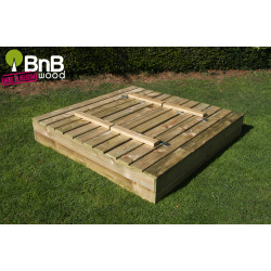 Bac à sable convertible 120x120cm – Jeu & Protection
 Bac à sable convertible 120x120cm – Jeu & Protection