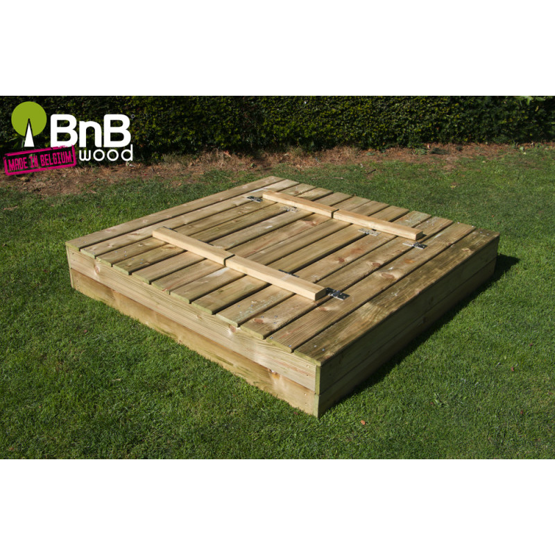 Bac à sable convertible 120x120cm – Jeu & Protection
 Bac à sable convertible 120x120cm – Jeu & Protection