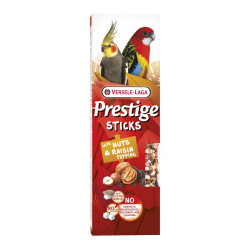 Stick aux noix & raisins pour grande perruche (2 pièces) | PRESTIGE
