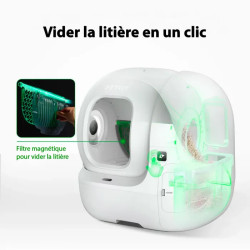 Bac à litière autonettoyant Purobot Max Pro avec caméra PETKIT