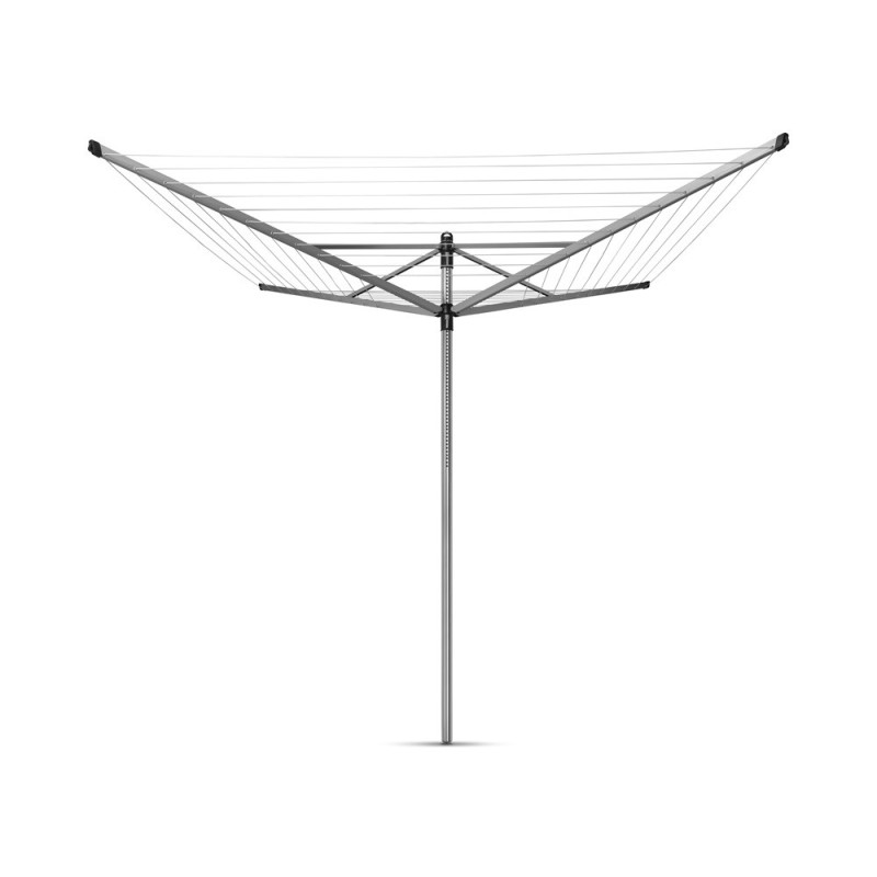 Séchoir parapluie Brabantia Liftomatic 60m gris métallique | BRABANTIA
