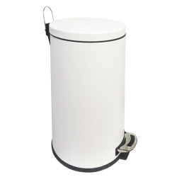 Poubelle à pédale Venus blanc mat 30 L INVENTIV