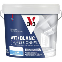 Peinture V33 blanche mate 10 L – finition pro | V33