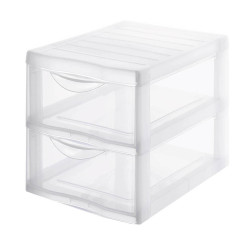Tour de rangement Orgamix 2 tiroirs 16 L SUNDIS