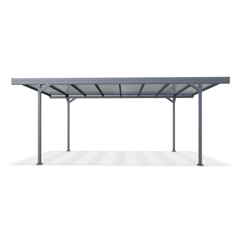 Carport Aluminium Alizé 16 Gris Anthracite 17,89m² | KOVER BY TRIGANO Carport Aluminium Alizé 16 Gris Anthracite 17,89m² | KOVER BY TRIGANO