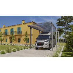 Carport en aluminium Hegoa 20 gris anthracite 22,79 m² | KOVER BY TRIGANO Carport en aluminium Hegoa 20 gris anthracite 22,79 m² | KOVER BY TRIGANO