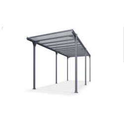 Carport Aluminium Hegoa 25 Gris Anthracite 27,23 m² | KOVER BY TRIGANO Carport Aluminium Hegoa 25 Gris Anthracite 27,23 m² | KOVER BY TRIGANO
