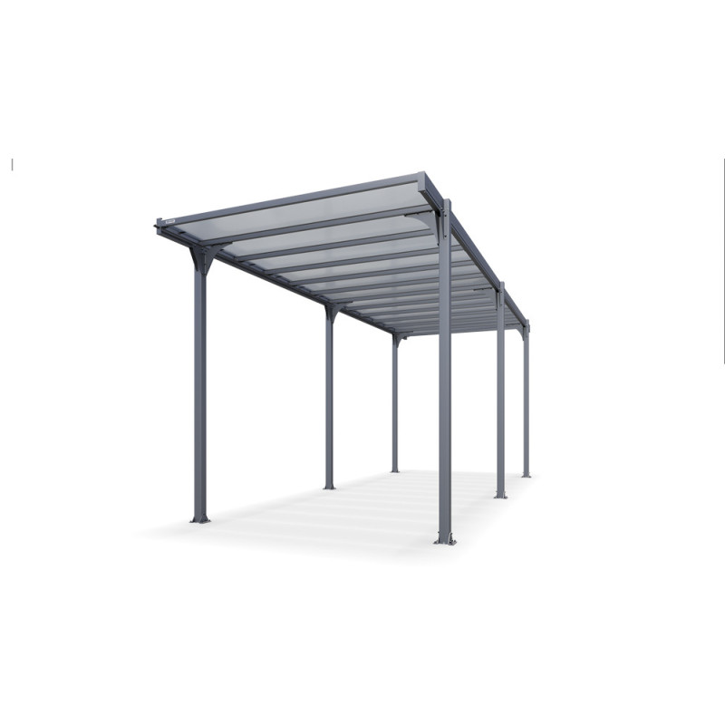 Carport Aluminium Hegoa 25 Gris Anthracite 27,23 m² | KOVER BY TRIGANO Carport Aluminium Hegoa 25 Gris Anthracite 27,23 m² | KOVER BY TRIGANO