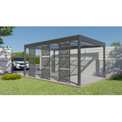 Panneau brise-vue Libeccio Gris Anthracite 0.79x2.14m | KOVER BY TRIGANO