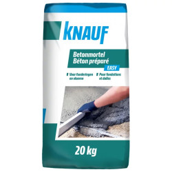 Béton préparé Easy 20 kg KNAUF - Mortier prêt à l'emploi | KNAUF