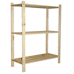 Étagère Pin 90x70x30cm - Rangement & Bibliothèque
