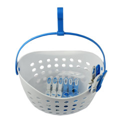 Pince à linge 12 pièces avec panier | INVENTIV