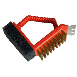 Brosse courte 3-en-1 BARBECOOK – Nettoyage Facile | BARBECOOK