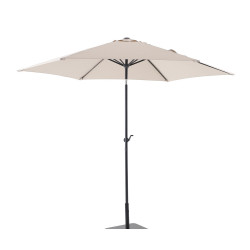Parasol Solia Beige Chiné Ø 300cm avec Manivelle | INVENTIV