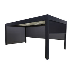 Store motorisé Pianela 4x2.5m Noir Sable Pergola | GREEN OUTSIDE