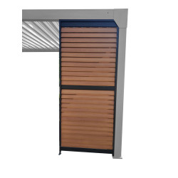 Panneau brise-vue Pianela Bois Pergola Bioclimatique 0.98x2.34m | GREEN OUTSIDE